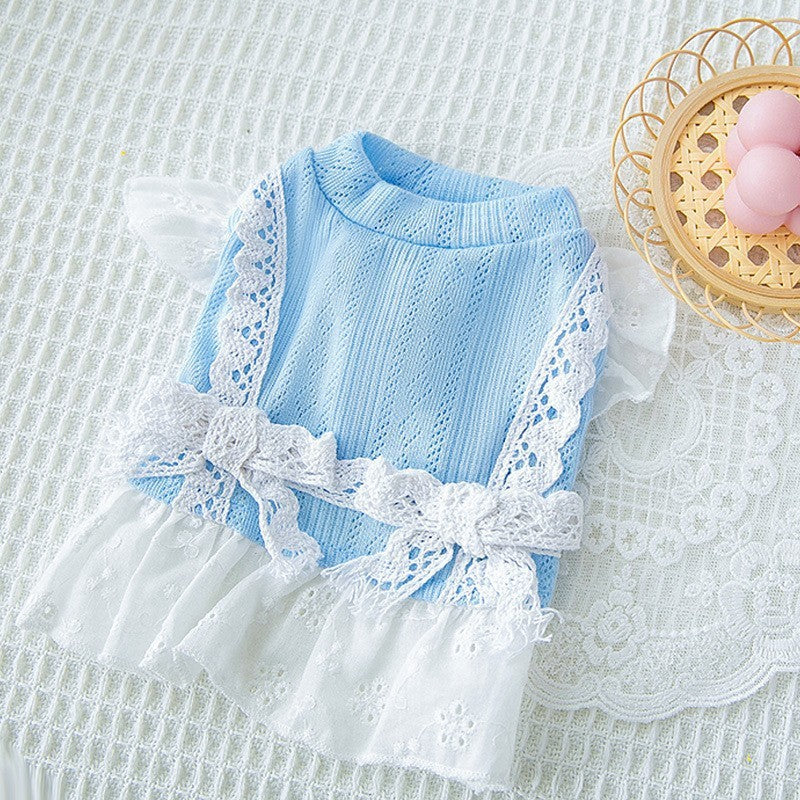 Mesh Strap Dress with Strawberry Print, for dogs.