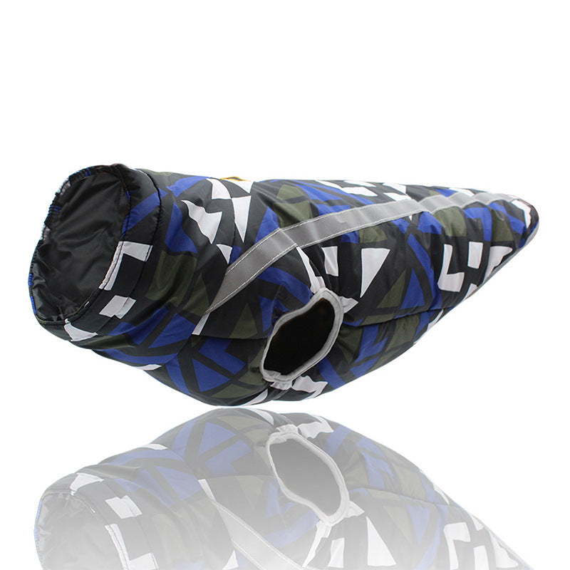 Geometric Print Polyester Sweater, for dogs.