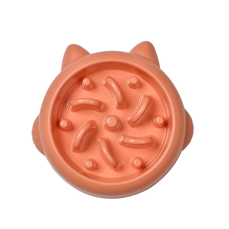 Pet Dog Cat Slow Feeder Bowls Anti Choking Slow Feeder Dish Bowl Home Dog Eating Plate Anti Gulping Bowl Supplies - kindoPet