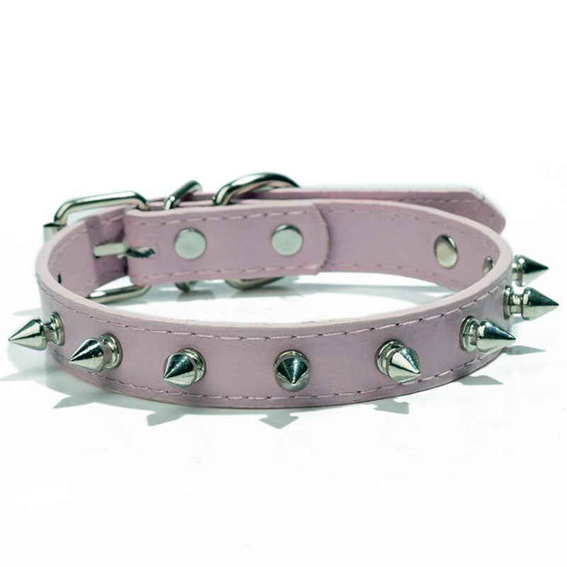 PU Leather Breakaway Collar with Crystal Accents, for dogs.