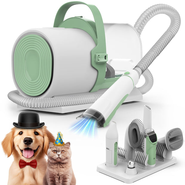 Pet Grooming Vacuum – All-in-One Hair Suction & Trimming Tool – in use