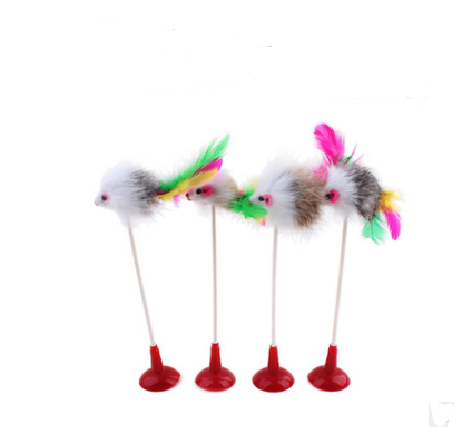 Handmade Wooden Wand Toy with Feather and Bell