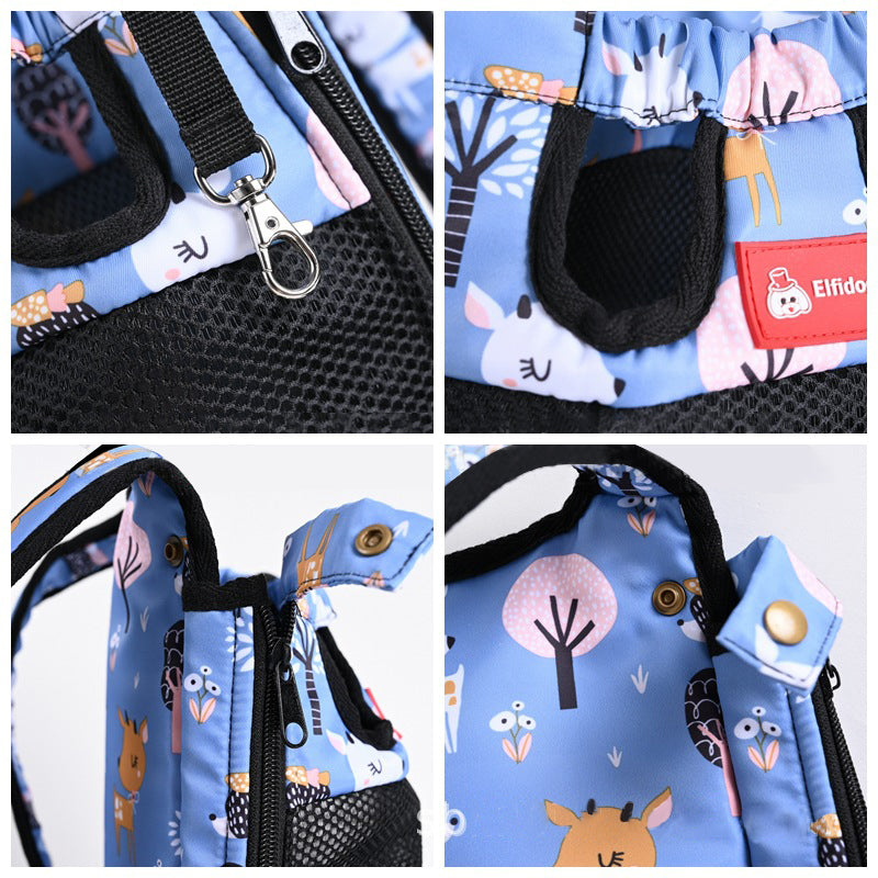 Nylon Pet Carrier Backpack, for dogs and cats.