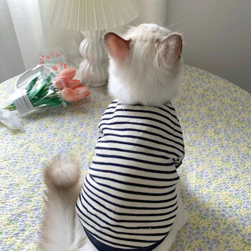 Winter Striped Sweater Vest, for dogs and cats.