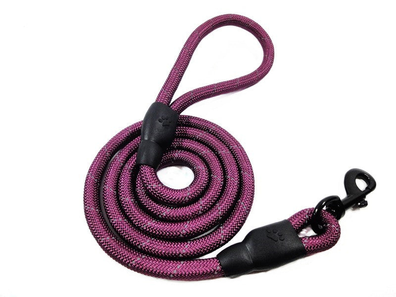 Reflective Training Leash with a Flexible Handle