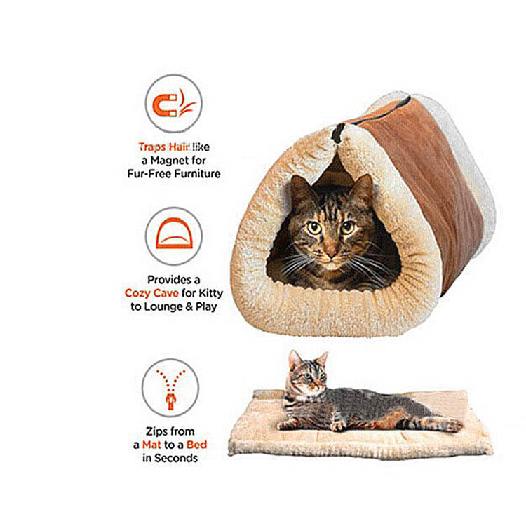 Suede Cat Tunnel with Crinkle Sound Play Fabric, for dogs and cats.