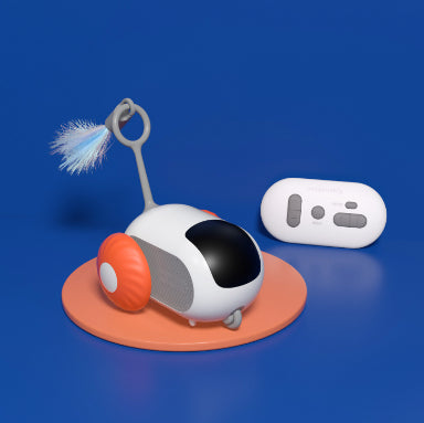Remote Control Interactive Cat Car Toy – USB Rechargeable Self-Moving – detail view