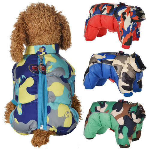 Thick Cotton Winter Jacket, for dogs.