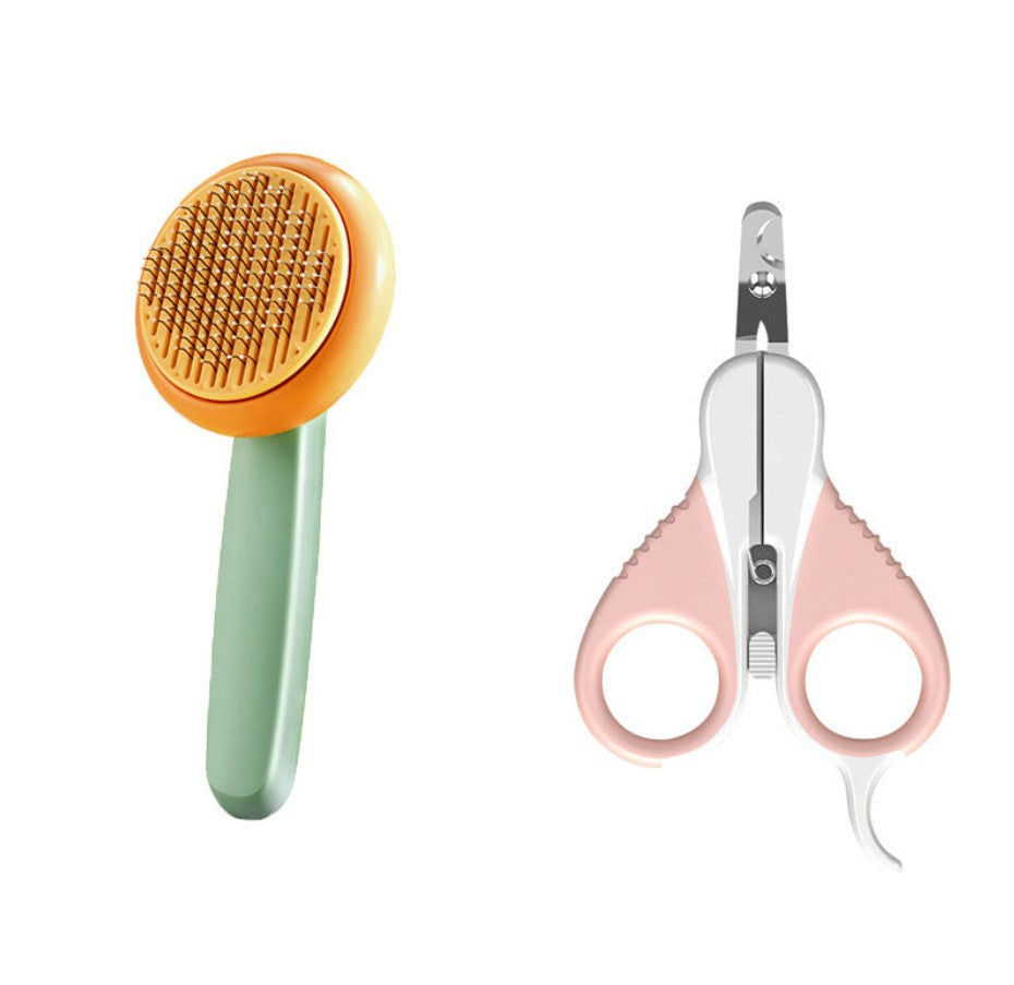 Self-Cleaning Comb Brush, for dogs and cats.