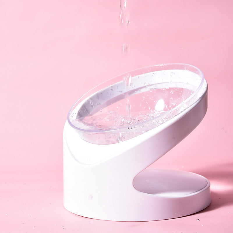 Raised Transparent Cat and Dog Bowl on a Stand, for dogs and cats.
