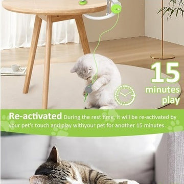 Interactive Electric Mouse Door Holder Toy for Cats - Colorful & Automated – lifestyle photo