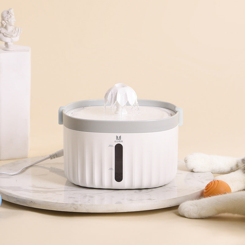 Electric Pet Water Fountain with Filter Element, for cats.