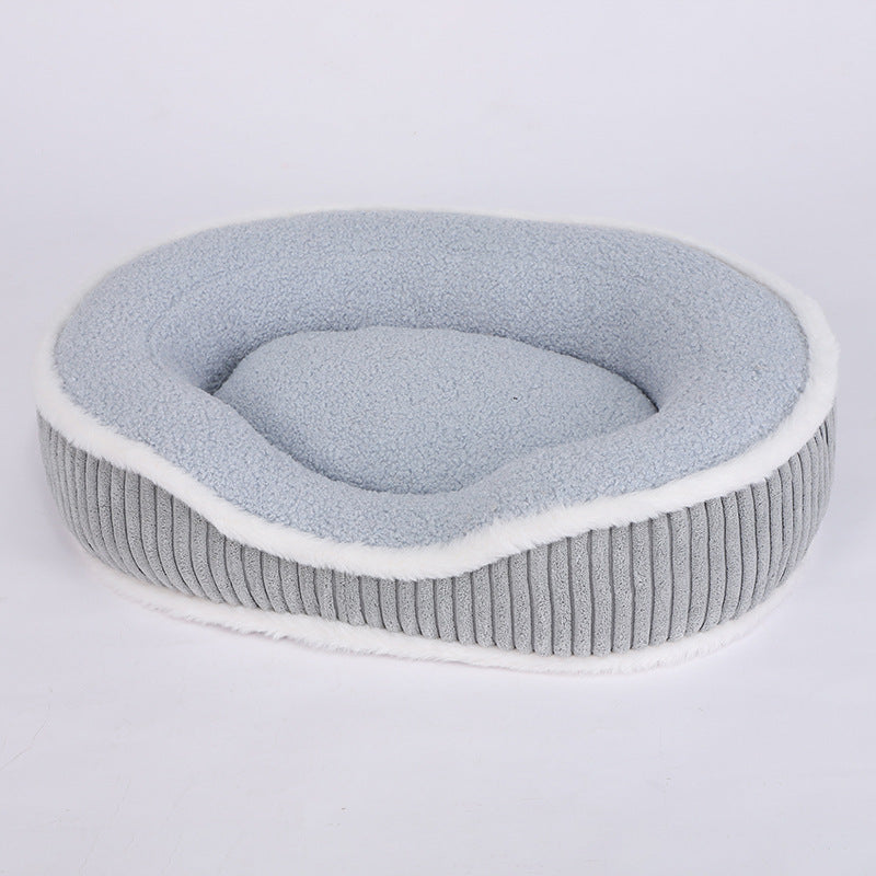 New Autumn-winter Pet Bed - Cute, Soft, Comfortable, Detachable, Thick And Warm Plush Cushion Products For Pets