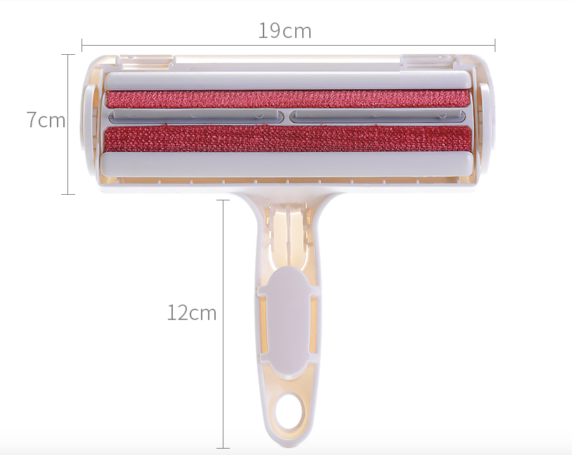 Two-Way Bristle Hair Removal Brush for Carpets, for dogs and cats.