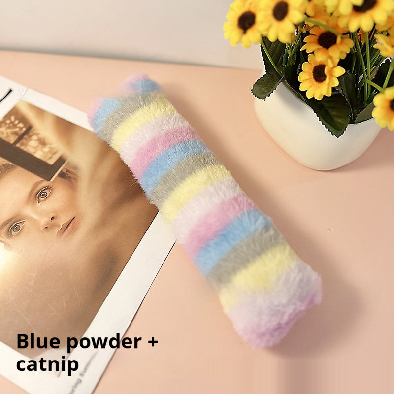 Popular Plush Colorful Stripe Pet Pillow