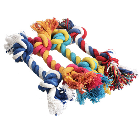 Double-Knot Cotton Rope Tug Toy, for dogs.
