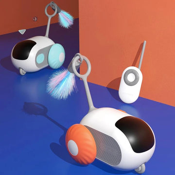 Remote Control Interactive Cat Car Toy – USB Rechargeable Self-Moving – close-up