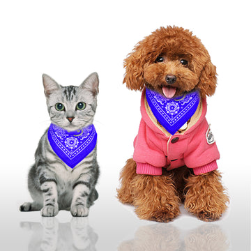 Adjustable Bandana Pet Collar – Triangle Scarf for Cats & Dogs – size reference