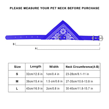 Adjustable Bandana Pet Collar – Triangle Scarf for Cats & Dogs – side view