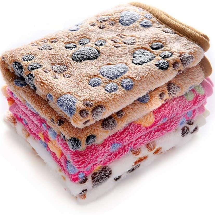 Cozy Soft Coral Fleece Blanket for Dogs and Cats