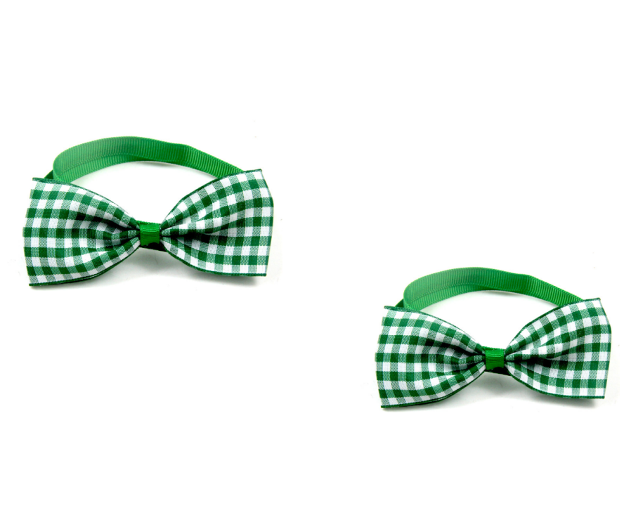 Plaid Bow Tie Collar Accessory for Dogs and Cats