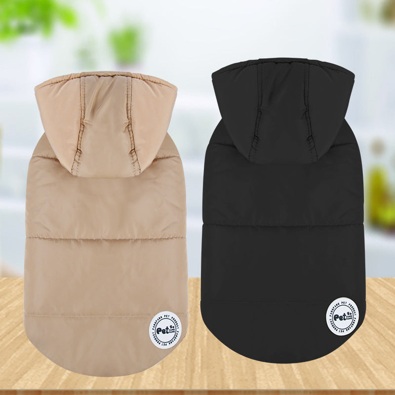 Cotton-Padded Dog Coat for Fall and Winter, S-XL, for dogs.