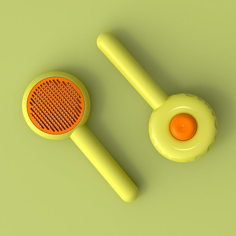 Donut-Shaped Massage Grooming Comb, for dogs and cats.