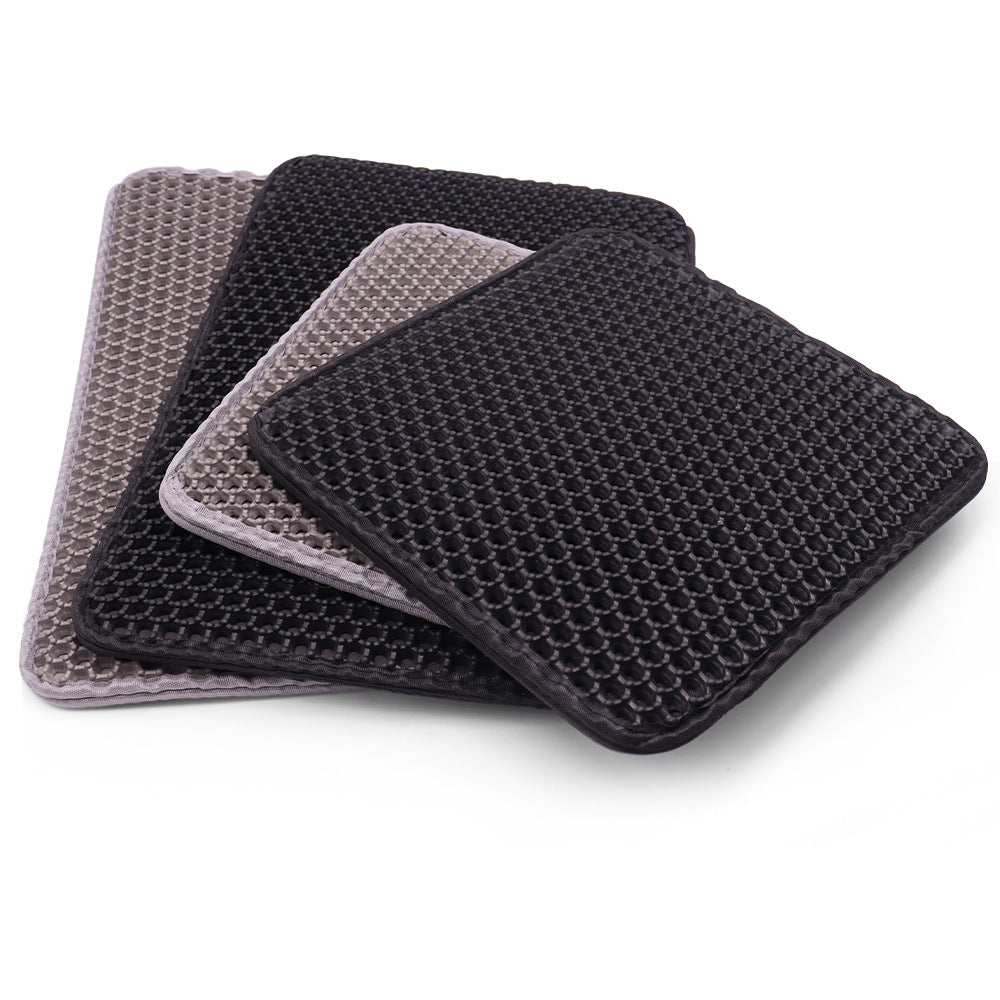 Double-Layer EVA Litter Trapping Mat, for cats.