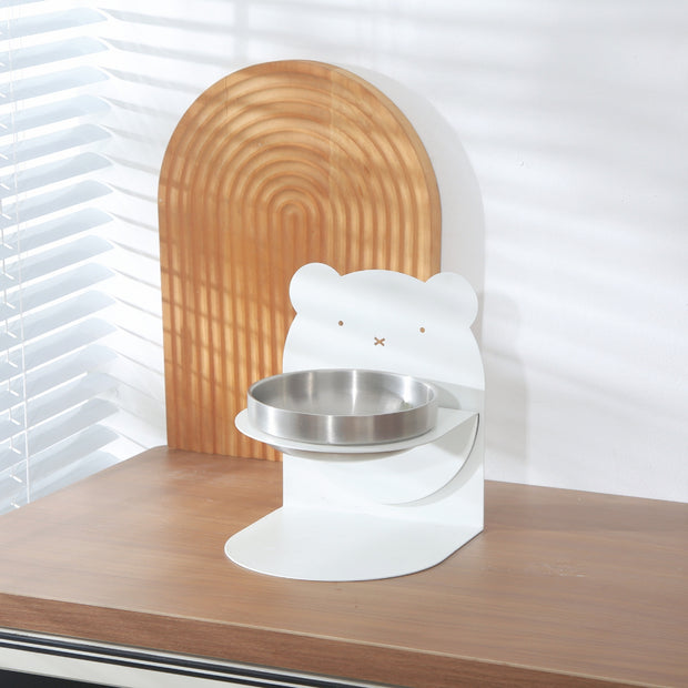 Stainless Steel Cat Bowl with Stand – Anti-Tip Wide Feeding Dish – features
