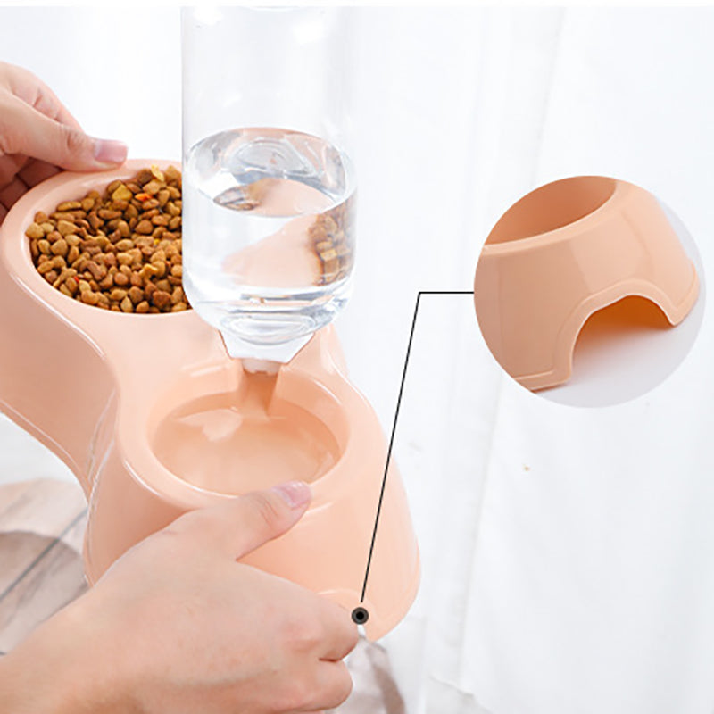 Automatic Double Bowl Pet Water and Food Feeder