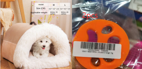 Portable Warm Pet Nest – Moisture-Proof Plush Bed for Cats & Dogs – size reference