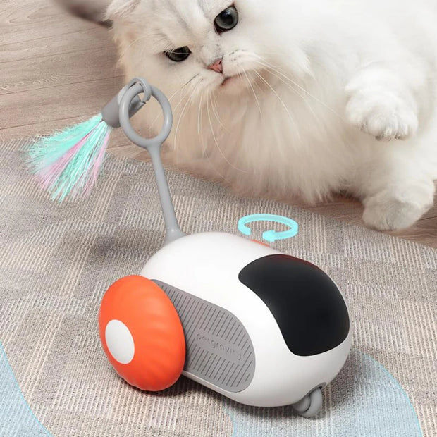 Remote Control Interactive Cat Car Toy – USB Rechargeable Self-Moving – lifestyle photo