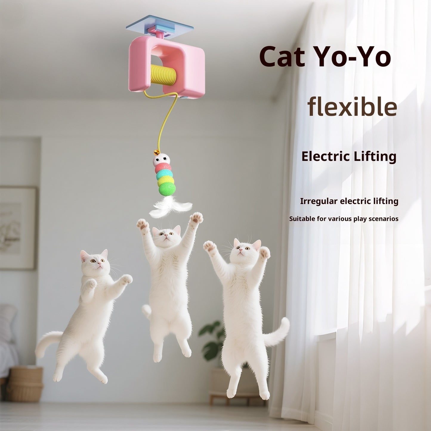 Electric Pet Cat Toy Hanging Door Yo-yo Self-Hi Relieving Boredom