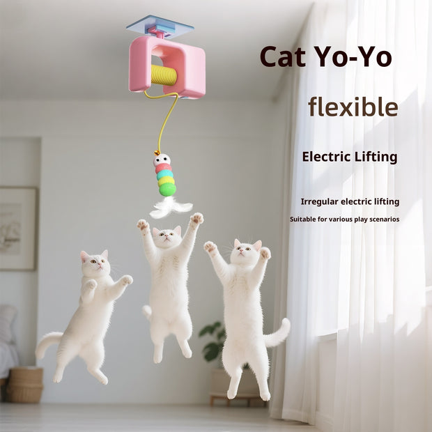 Electric Hanging Yo-Yo Cat Toy – Auto Bouncing Door Teaser