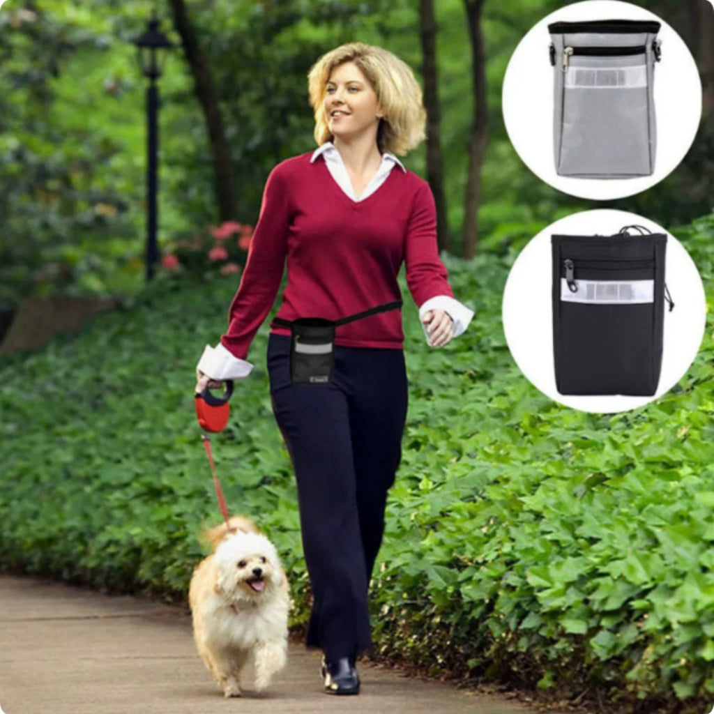 Oxford Cloth Dog Training Treat Bag with Belt, for dogs.