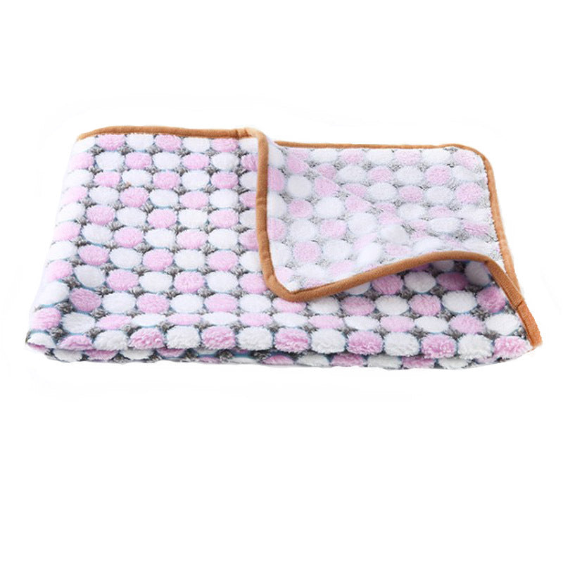 Flannel Printed Pet Blanket with Star Prints, S to XL, for dogs and cats.