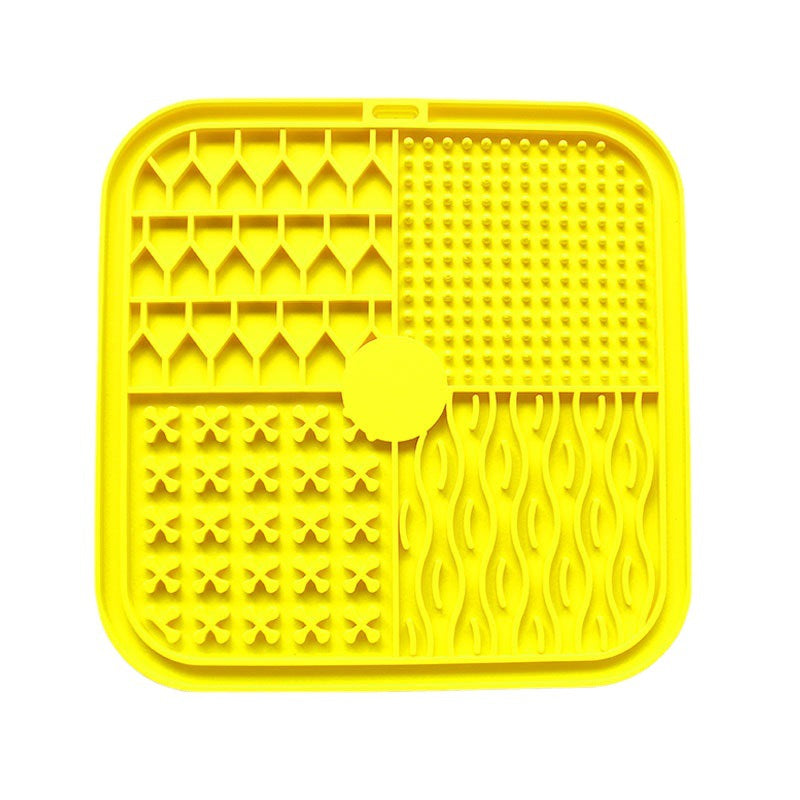 Octagonal Silicone Licking Pad for Slow Feeding, for dogs and cats.
