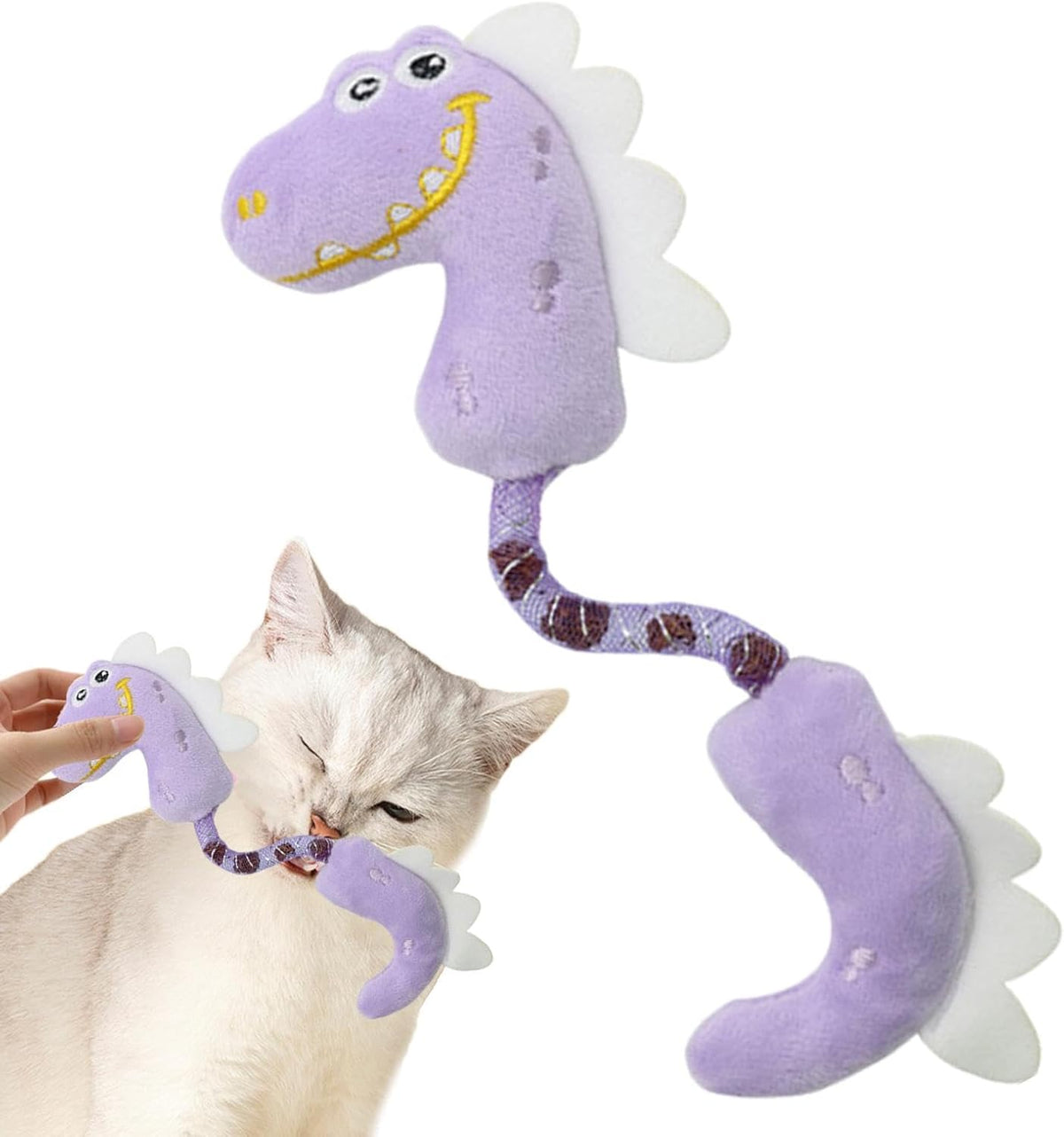 Interactive Catnip Plush Chew Toy for Indoor Cats, another view.