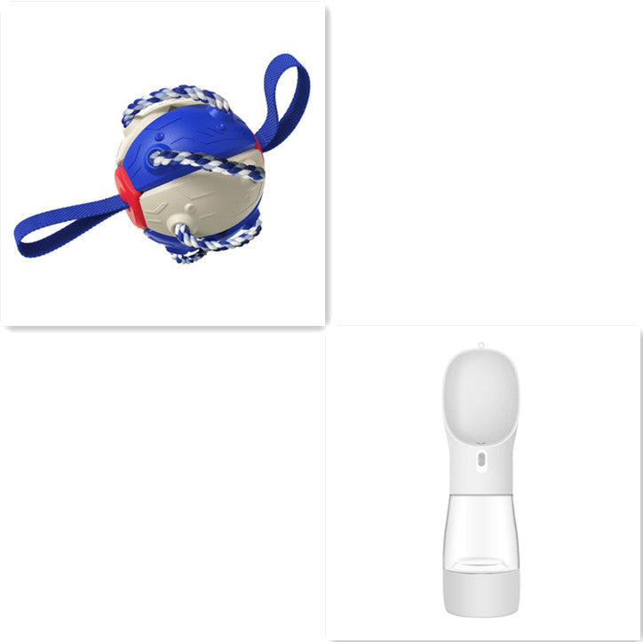 Interactive Dog Football Soccer Ball With Tabs Inflated Training Toy Outdoor Border Collie Balls Pet Products - kindoPet