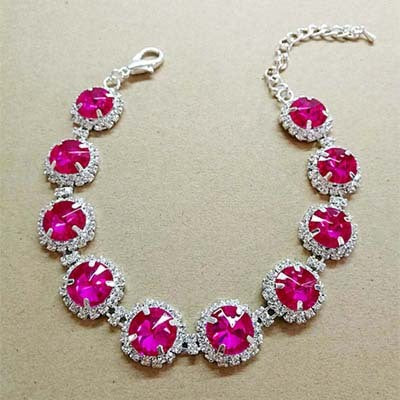 Rhinestone Dog Necklace with 5cm Extension Chain, for dogs.