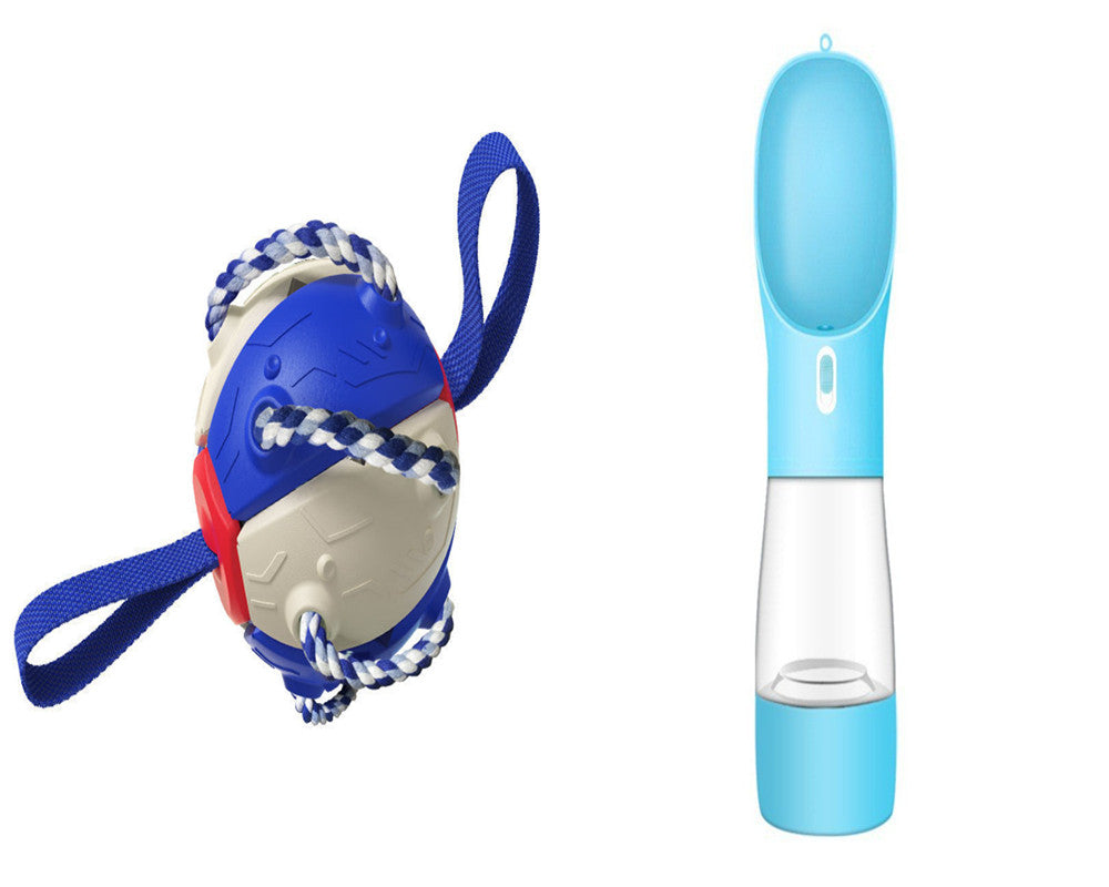 Interactive Dog Football Soccer Ball With Tabs Inflated Training Toy Outdoor Border Collie Balls Pet Products - kindoPet