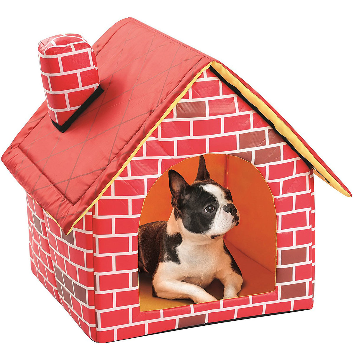 Chimney-Shaped Cat House with Removable Cushion, for cats.