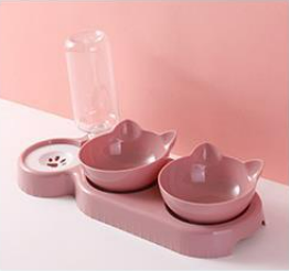 Snail-Shaped Anti-Tip Cat Feeding Bowl, Three Colors