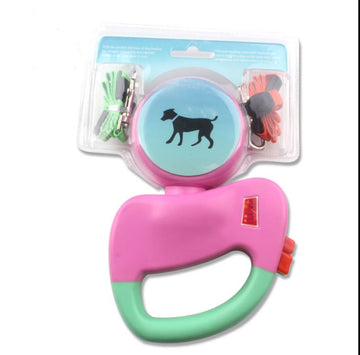 Retractable Dual Dog Leash – Tangle-Free 360° Swivel Double Walking Leash – in use
