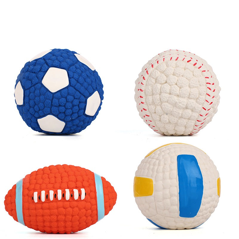 Latex Squeaky Ball Toy, for dogs.