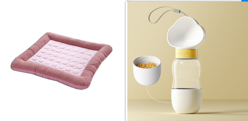 Pet Cooling Pad Bed For Dogs Cats Puppy Kitten Cool Mat Pet Blanket Ice Silk Material Soft For Summer Sleeping  Blue Breathable - kindoPet