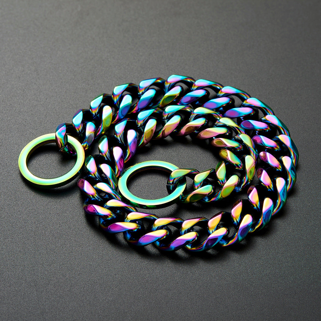 Titanium Steel Chain Collar, for dogs.