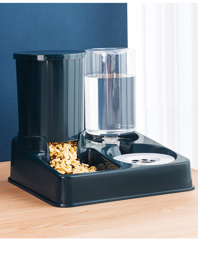 Pet Automatic Cat Food Dog Bowl And Basin Combined Feeding Device Pet Supplies