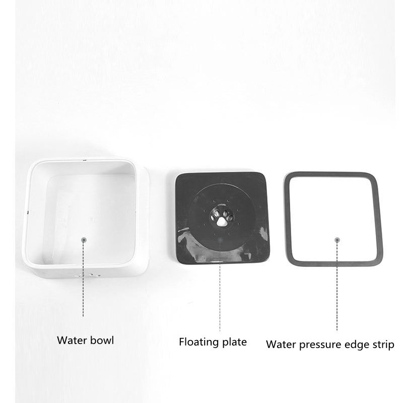 Anti-Overflow Floating Bowl Water Basin for Pets