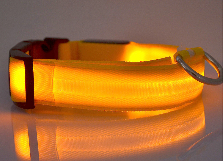 LED Glow-in-the-Dark Collar, for dogs and cats.